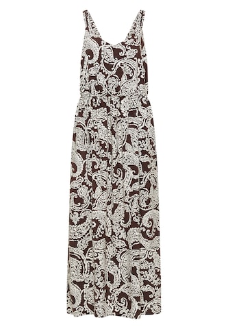 CECIL Maxikleid mit V-Neck und Print in Braun: Vorderseite