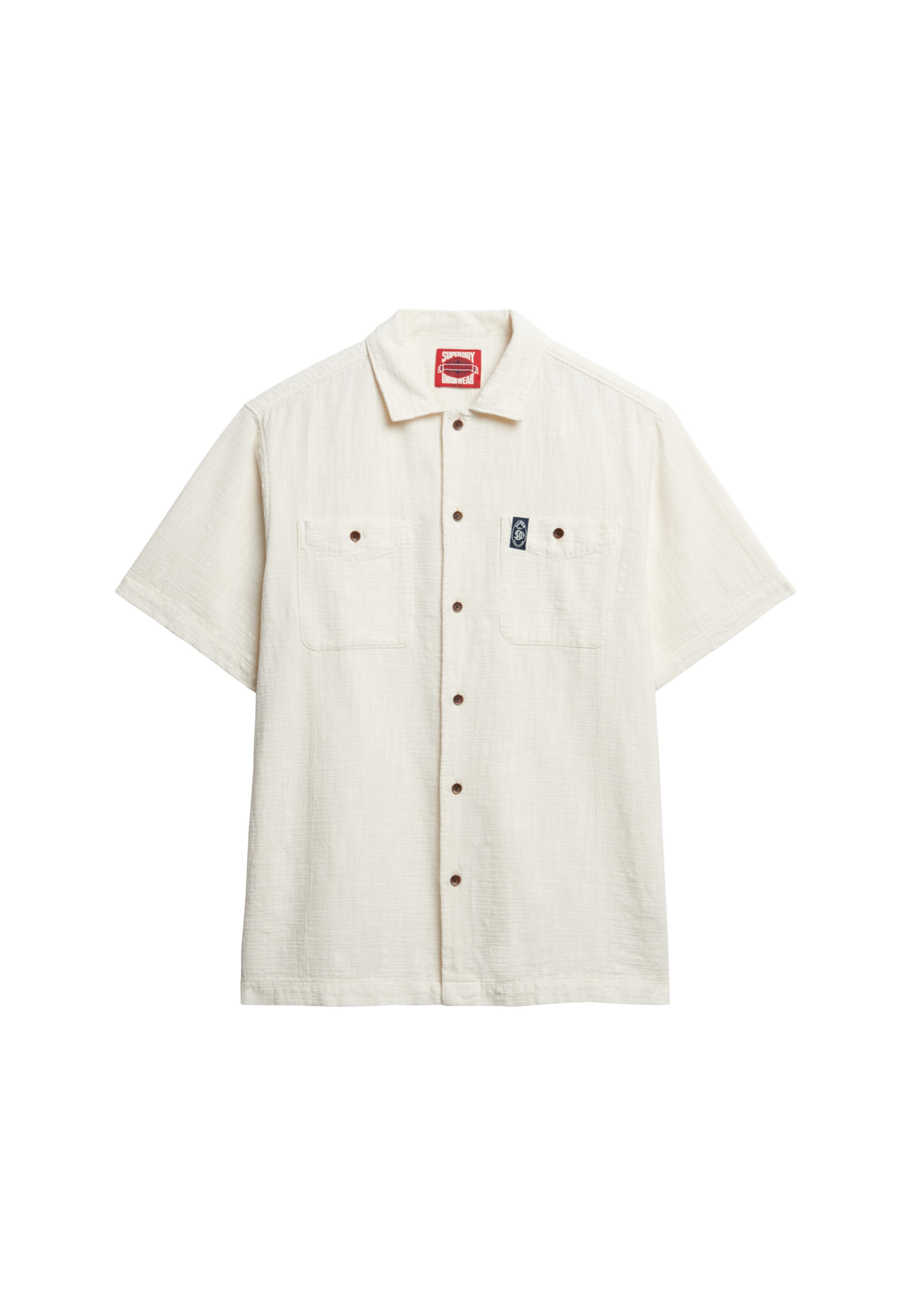 Superdry Overhemd in Wit: voorkant