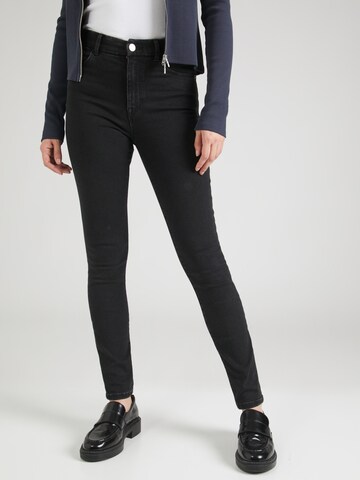 Lindex Slimfit Jeans 'Clara' in Zwart: voorkant