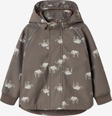 NAME IT - Chaqueta funcional 'Alfa08' en marrón: frente