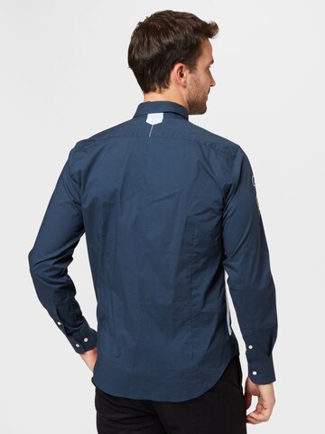 La Martina Slim Fit Hemd in Blau