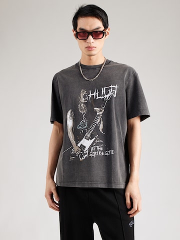 T-Shirt 'Noctornix' HUGO en noir : devant