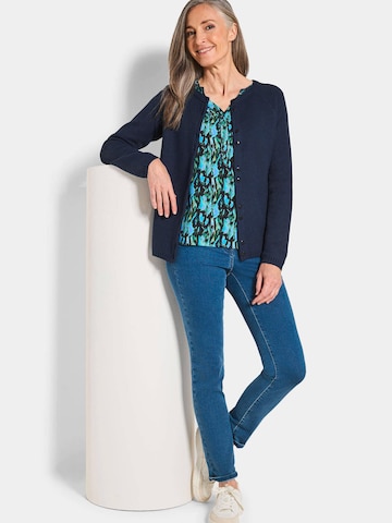 Goldner Gebreid vest in Blauw