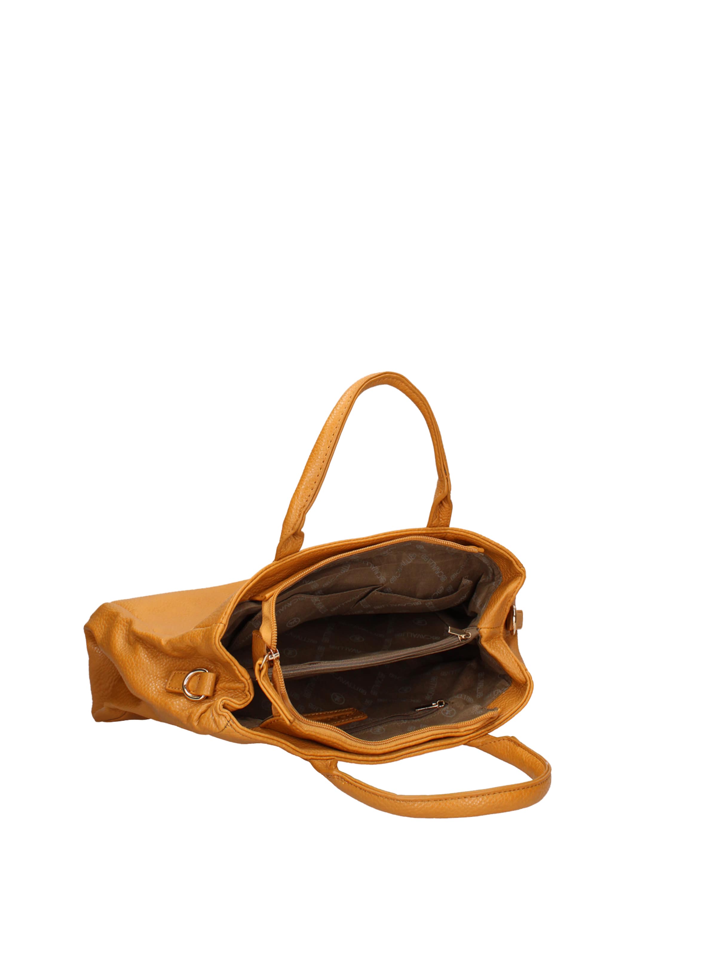Borsa a mano 'Borsa a Mano Donna B Cavalli Ecopelle Zip - 30x22x10 cm' di B. Cavalli in giallo