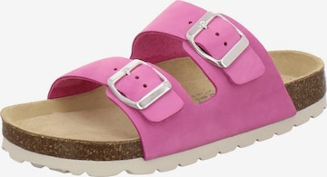 AFS-Schuhe Sandale 'Mädchen Pantolette Zweischnaller fuchsia' in Pink: Vorderseite