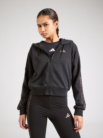 Veste de survêtement '3S' ADIDAS SPORTSWEAR en noir : devant