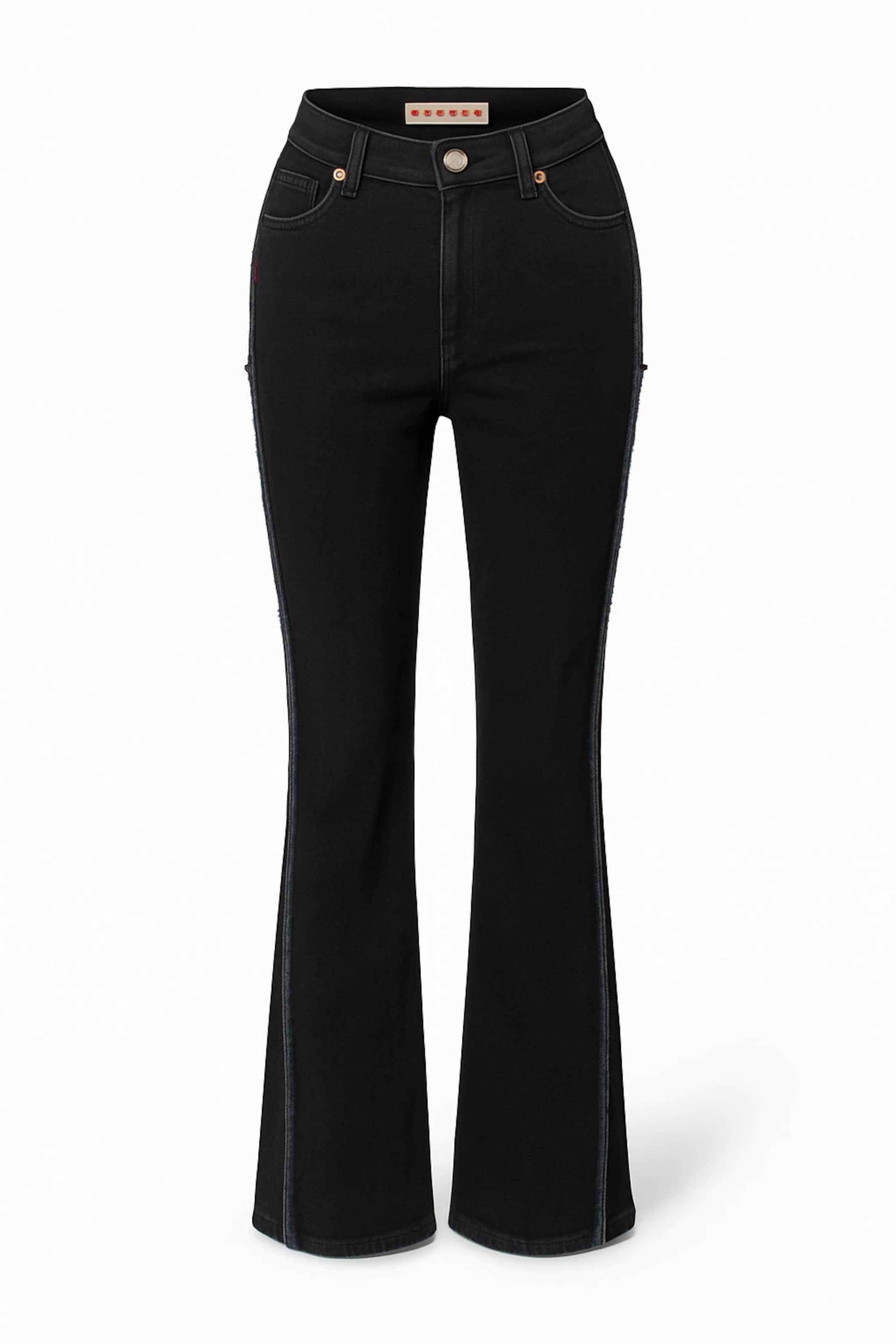 PCFG Flared Jeans in Black: front