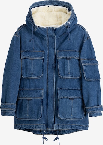 Parka d’hiver Bershka en bleu : devant