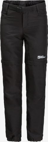 JACK WOLFSKIN Regular Outdoor Pants in Black: front