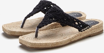 LASCANA T-Bar Sandals in Black