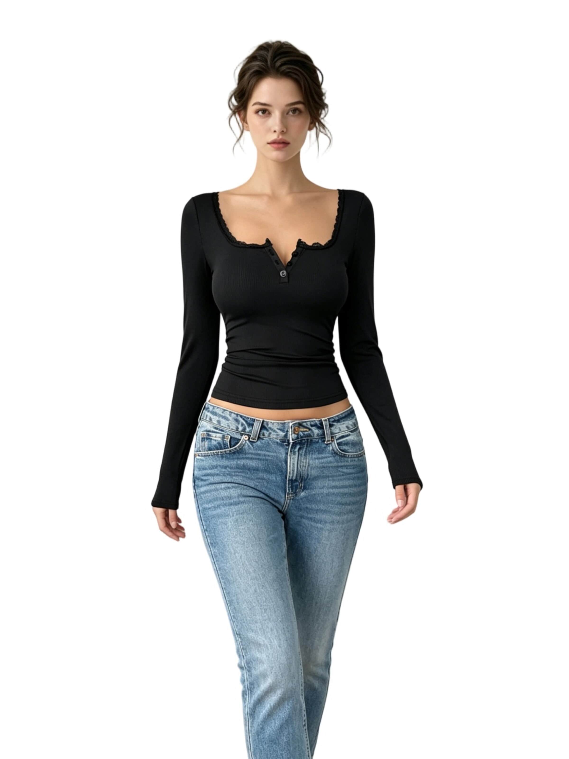 Yesfashion Shirt in Black