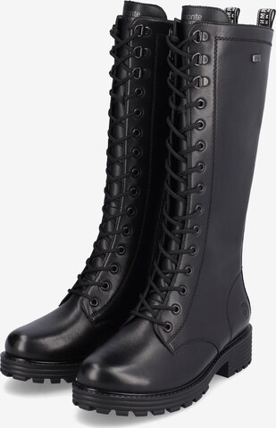 REMONTE Schnürstiefel in Schwarz