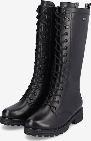 REMONTE Lace-Up Boots in Black