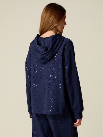 oltre - Sudadera con cremallera en azul