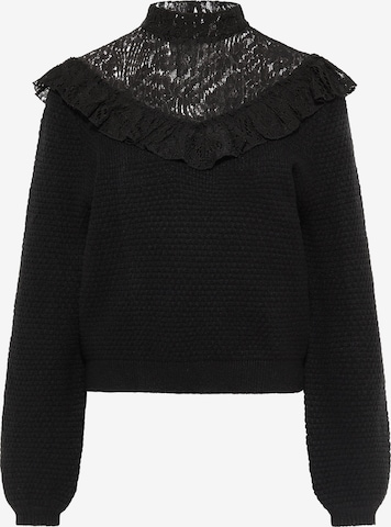 Pull-over faina en noir : devant