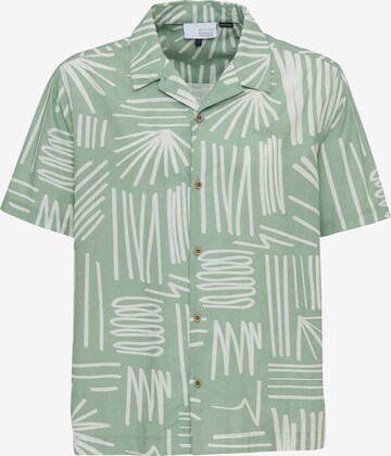 mazine Regular fit Button Up Shirt ' Honolulu Shirt ' in Green: front