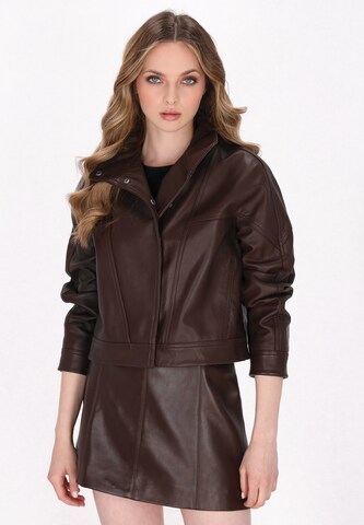 DreiMaster Vintage Tussenjas in Bruin: voorkant