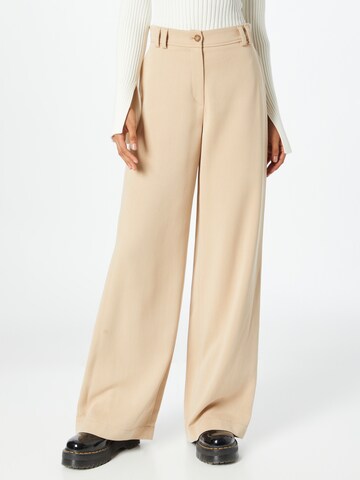 Wide Leg Pantalon à plis Riani en beige : devant