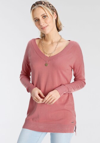 LAURA SCOTT Sweater in Red: front