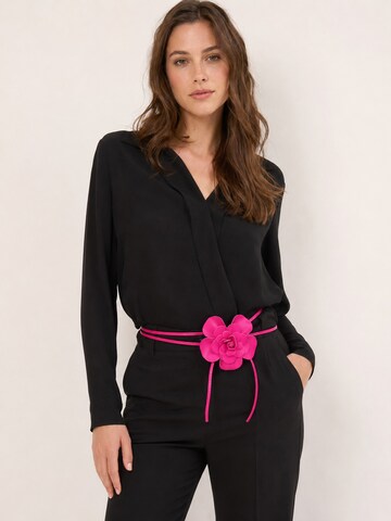 COLLEZIONE ALESSANDRO Belt 'Blüte' in Pink: front
