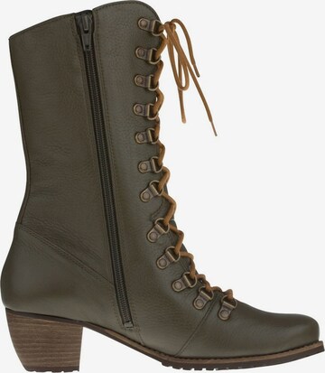 Natural Feet Lace-Up Boots 'Livigno' in Green