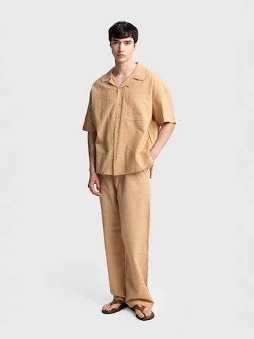 Comfort fit Camicia di Giesto in marrone