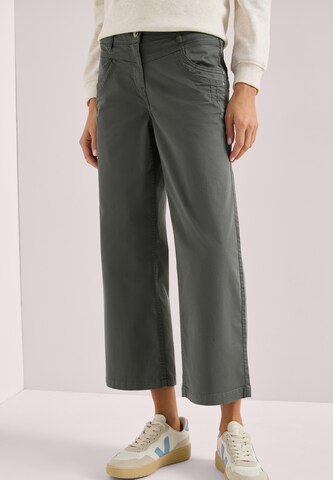 CECIL Wide leg Pants in Green: front