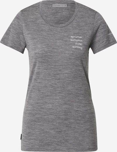 Icebreaker Functioneel shirt in de kleur Grijs / Wit, Productweergave