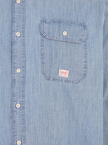 Jack & Jones Plus Regular fit Overhemd 'JPRBLUHARRY' in Blauw