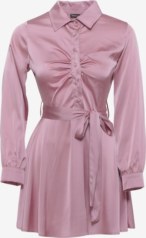 FRESHLIONS Shirt Dress ' Linnea ' in Pink: front