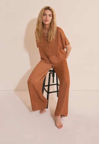 ETAM Pyjamabroek 'Cheeta' in Bruin