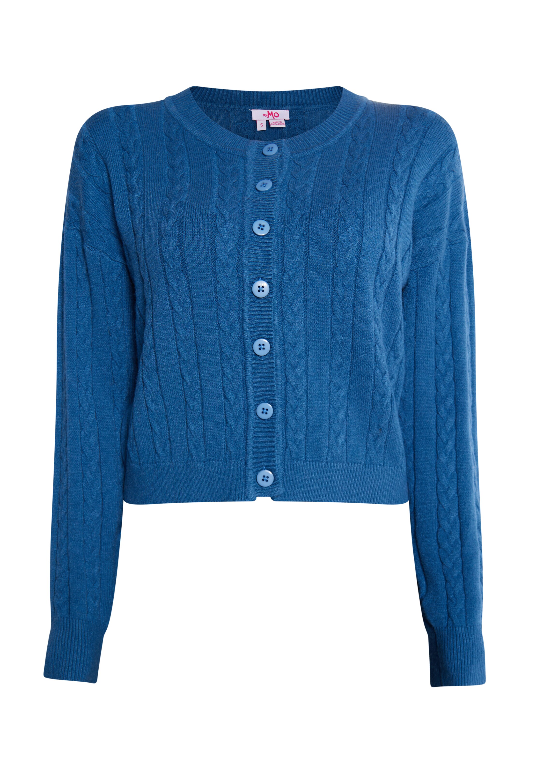 MYMO Strickjacke 'Biany' in Blau: Vorderseite
