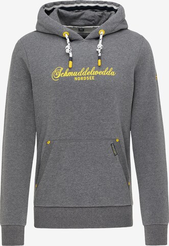 Schmuddelwedda Sweatshirt in Grijs: voorkant
