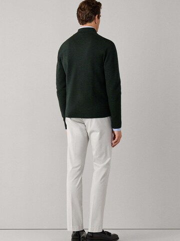 Hackett London Gebreid vest 'MILANO' in Groen