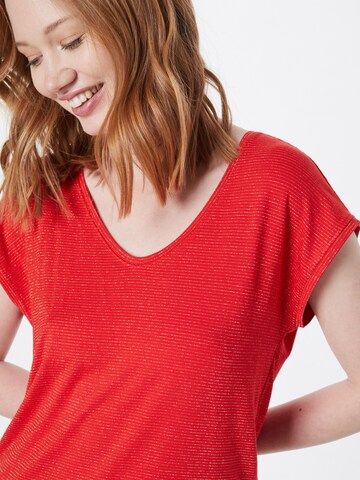 PIECES Shirt 'Billo' in Red