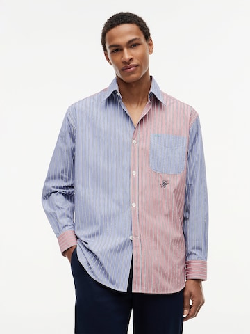 TOMMY HILFIGER Comfort Fit Hemd in Blau: Vorderseite