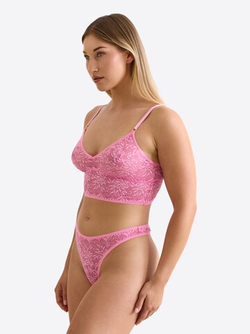 Erlich Textil String 'Iconic Lace' in Roze