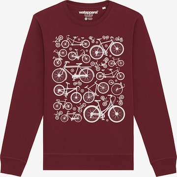 Watapparel Sweatshirt ' Fahrräder ' in Rot: Vorderseite