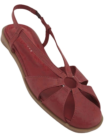 Limoya Sandaal 'Cally' in Rood: voorkant