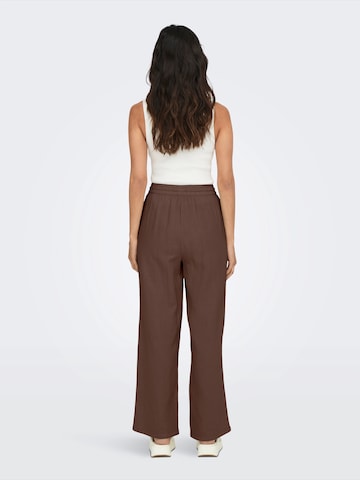 ONLY Bő szár Nadrág 'ONLTHYRA' - barna