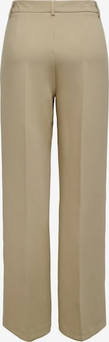 ONLY Regular Trousers with creases 'FLAX' in Beige