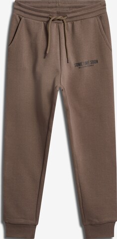 SOMETIME SOON Regular Pants in Brown: front