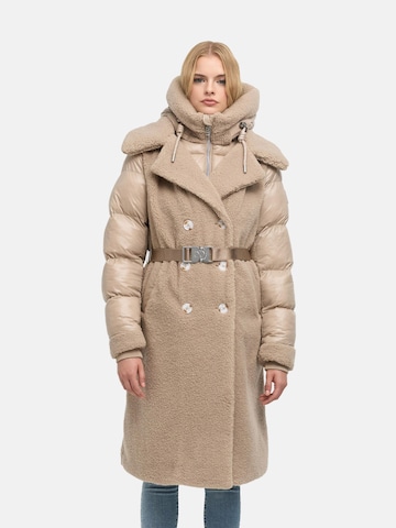 NAVAHOO Winter coat in Beige: front