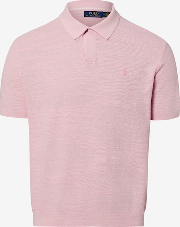 T-Shirt Polo Ralph Lauren en rose : devant
