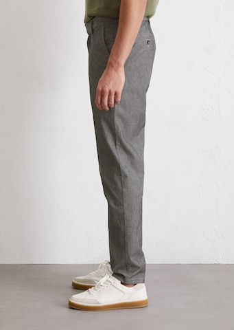 Marc O'Polo Slim fit Trousers with creases in Grey