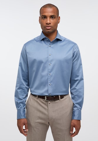 ETERNA Regular fit Zakelijk overhemd in Blauw: voorkant