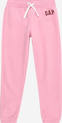 Tapered Pantaloni di GAP in rosa: frontale