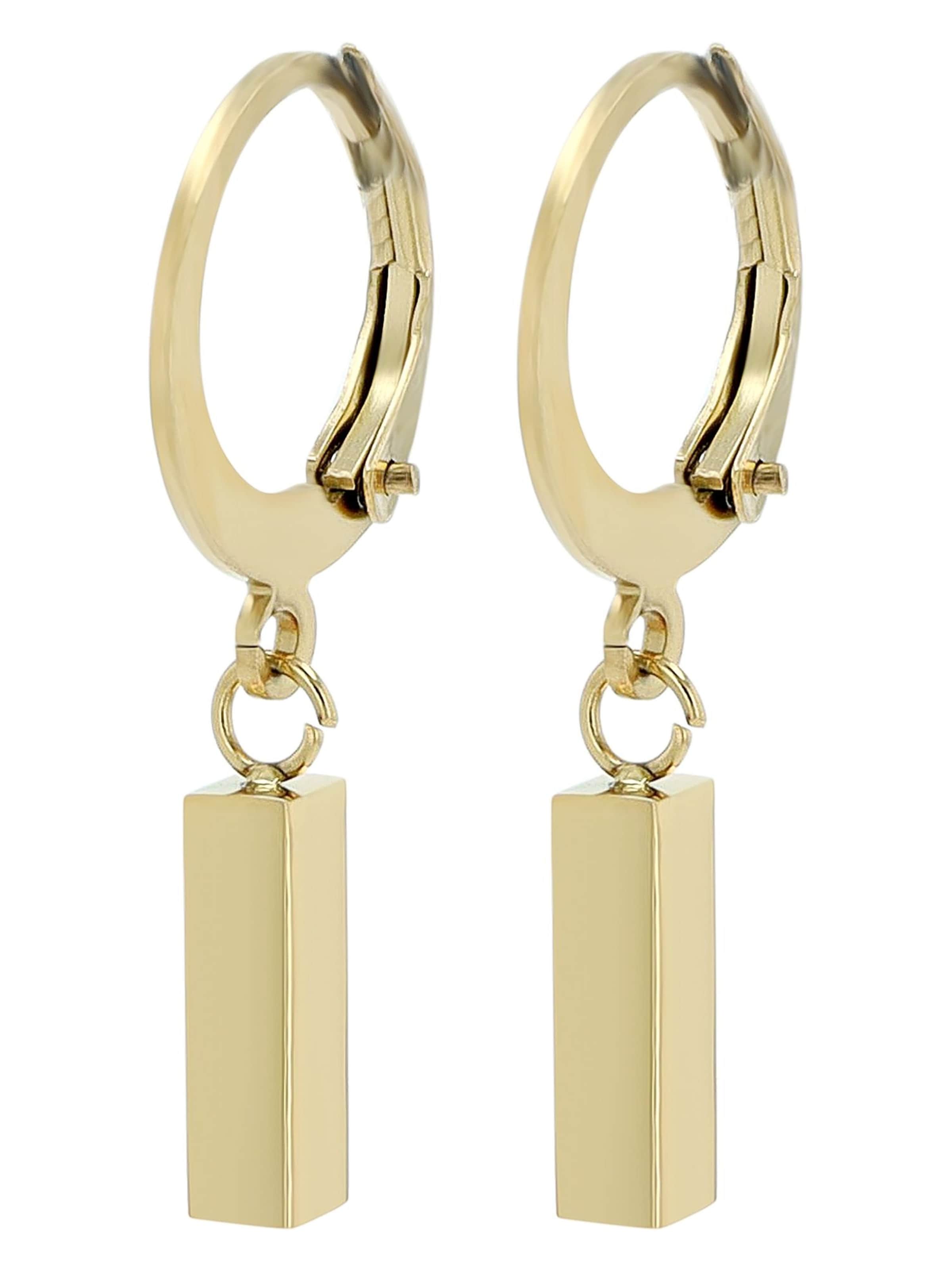 Akzent Earrings 'Fedde, langlebig' in Gold: front