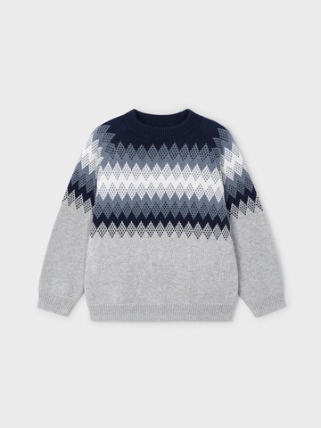 Mayoral Sweater 'Strickpullover mit Jacquardmuster' in Grey