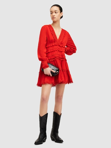 Robe AllSaints en rouge : devant